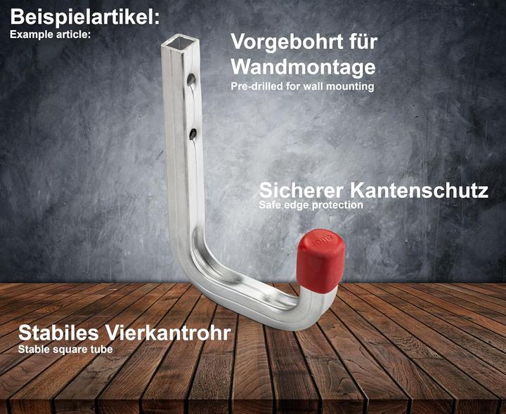 Image du produit OrgaTech Wandhaken-Set mit Gummierung (10 Stück)