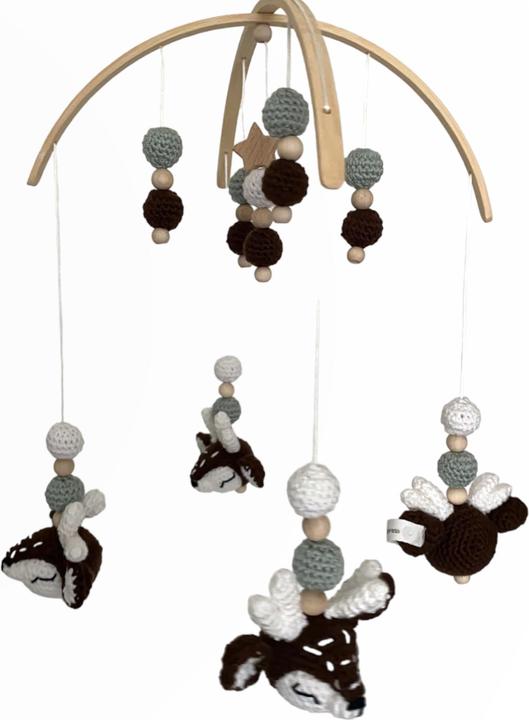 Image du produit BabyExpress Appareil mobile chevreuil marron blanc menthe