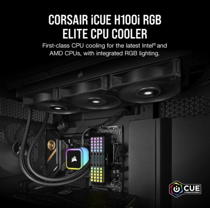 Produktbild Corsair WAK Cooling Hydro H100i iCUE Elite