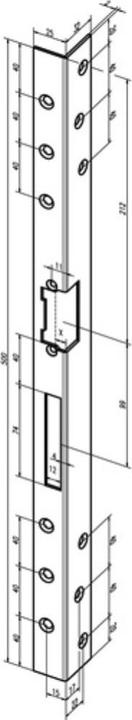 Immagine prodotto Assa Abloy PIASTRA DI RISCONTRO FF SIIW2 -------31235-05DIN DESTRA (Maniglia della porta)