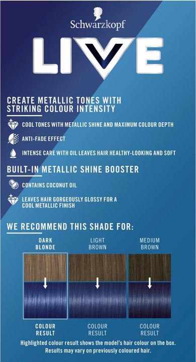 Produktbild Schwarzkopf Live Urban Metallics (U67 Blue Mercury)