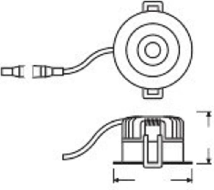 Produktbild Ledvance LED SPOT FIX Einbauleuchte 8W 3000K IP44 dimmbar 90Ra 4058075799585 (930 lm)