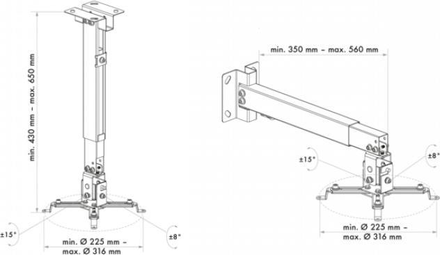 Produktbild Schwaiger Beamer (Decke, Wand)