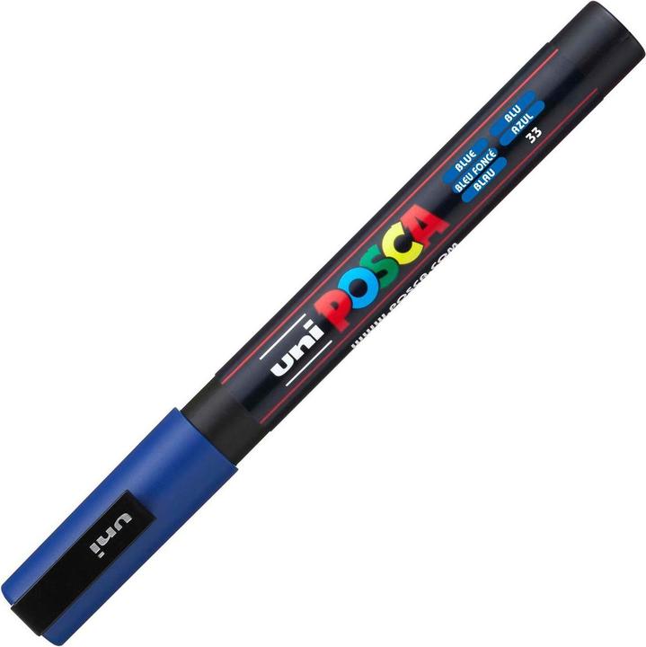 Image du produit Posca Marqueur PC-3M pointe ogive (Bleu, 1.30 mm, 1 x)