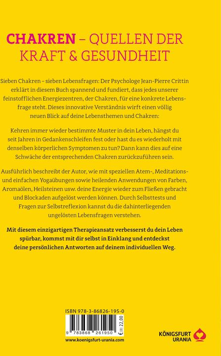 Produktbild Chakren - Quellen der Kraft & Gesundheit (Deutsch, Jean-Pierre Crittin, 2021)