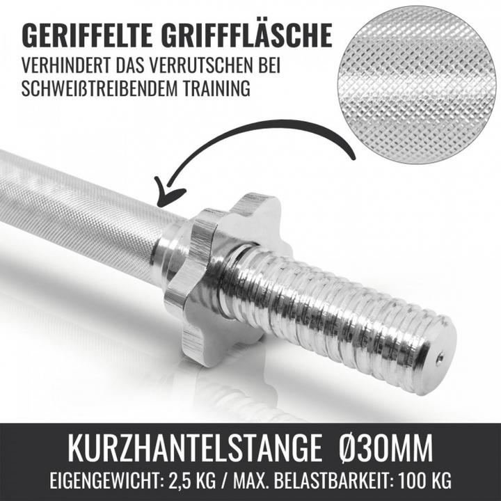 Produktbild Gorilla Sports Hantelset (4 x 1.25 kg, 8 x 2.5 kg)