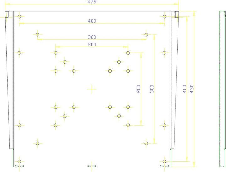Actual product image OMB Wall mount Fix 400x400, black, max 50kg (Wall, 55", 50 kg)