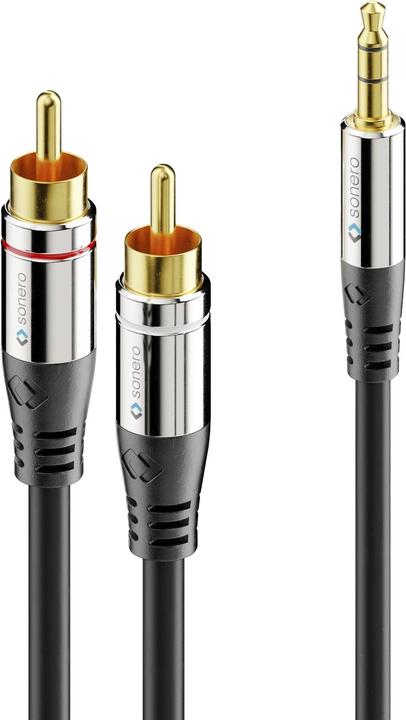 Sonero Audio cable 3.5 mm jack - cinch 3 m (3 m, 3.5mm jack (AUX), Cinch)