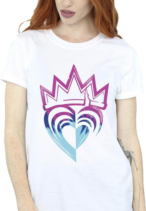 Immagine prodotto Disney Descendants Pink Crown Maglietta Ampia Donna (M)