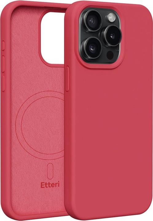 Image du produit Etteri Silicone Mag case for iPhone 12 / 12 Pro 6,1" raspberry (Apple iPhone 12)
