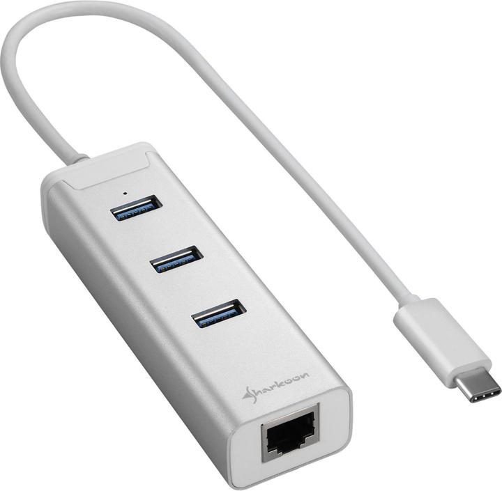 Sharkoon 3-port stroke (USB-A, 1 ports)