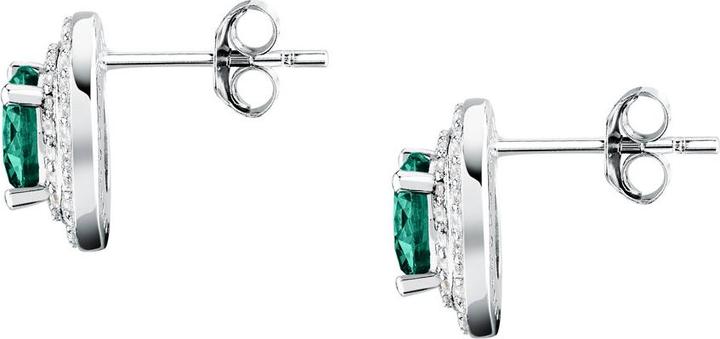 Image du produit Morellato Dazzling Silver Earrings With Green Zircon Tesori Saiw275 (Argent 925)