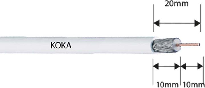 Produktbild Hirschmann QFA 5 Angled push-on quick F connector (Antennenkabel)