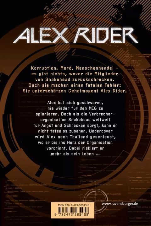 Produktbild Ravensburger Alex Rider, Band 7: Snakehead (Deutsch, Horowitz, Anthony, 2019)