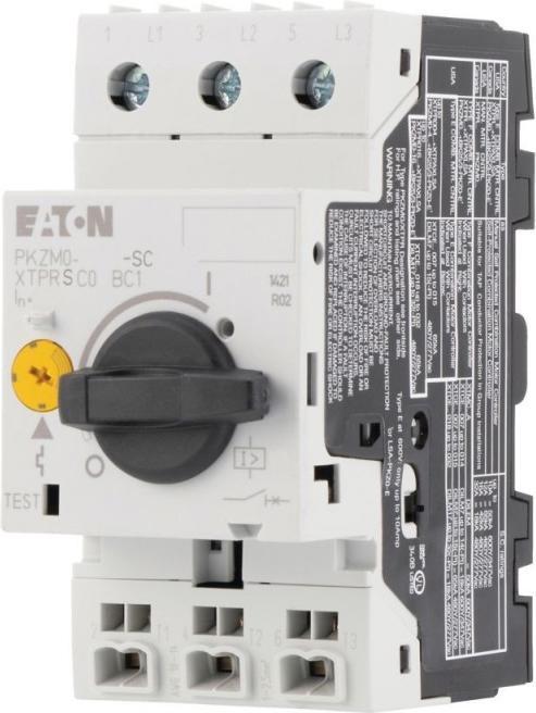 Image du produit Eaton Electric GmbH Disjoncteur moteur PKZM0-2.5-SC tripolaire à commande manuelle