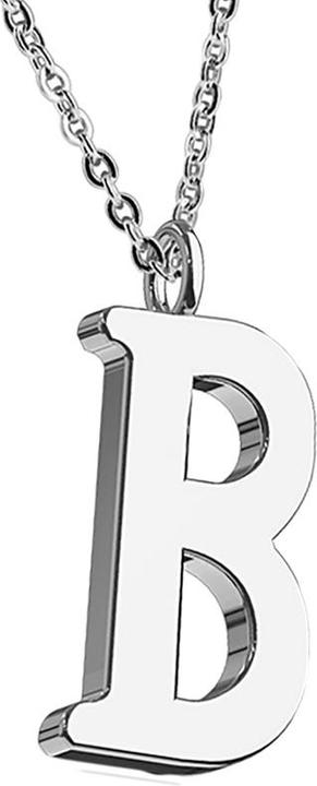 Star Piercing Kette silber Anhänger Buchstabe B (ohne Messing, Chirurgenstahl 316L)