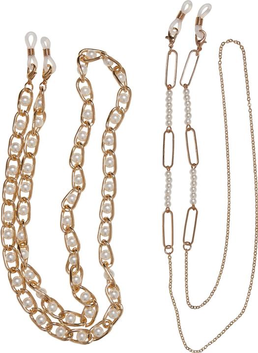 Produktbild Urban Classics Multifunctional Chain With Pearls 2-Pack (100% Eisen)