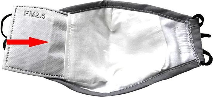 Produktbild Hermex PM2.5 Filter mit Aktivkohle für Gesichtsmaske Staubmasken 100 Stück (100 x)