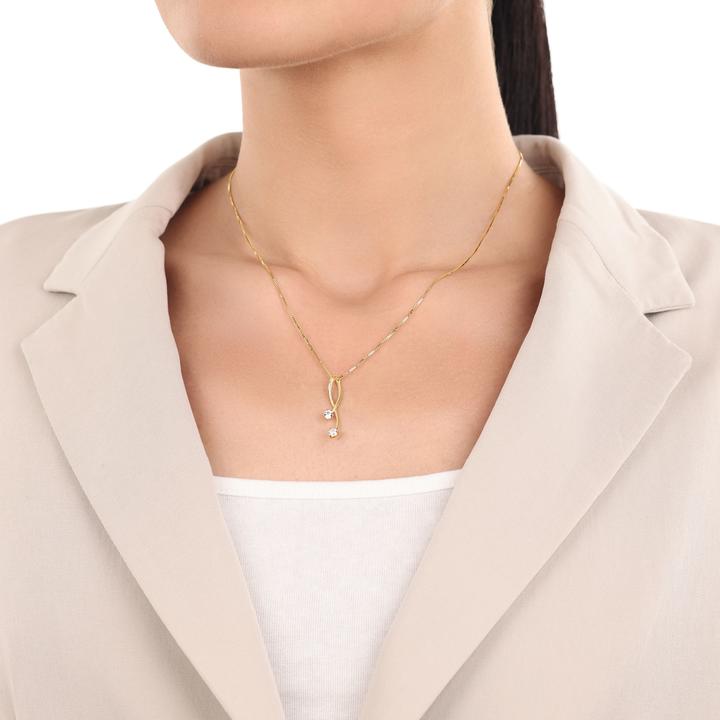 Immagine prodotto Amor Ciondolo Cupido da donna, oro 375, zirconi sintetici. (Oro 375, 9 ct)