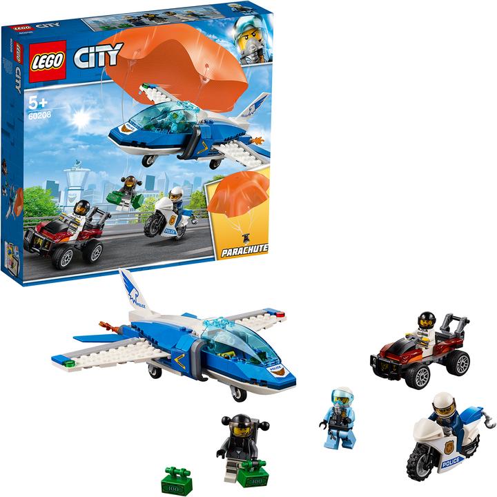 Immagine prodotto LEGO Fuga della polizia con il paracadute (60208, LEGO City)