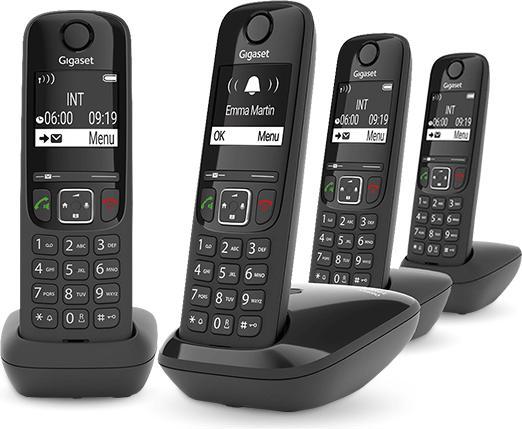 Actual product image Gigaset As690a Trio Dect Phone White W/Answer