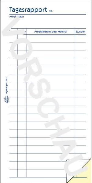 Produktbild Avery Tagesrapport (50 x)