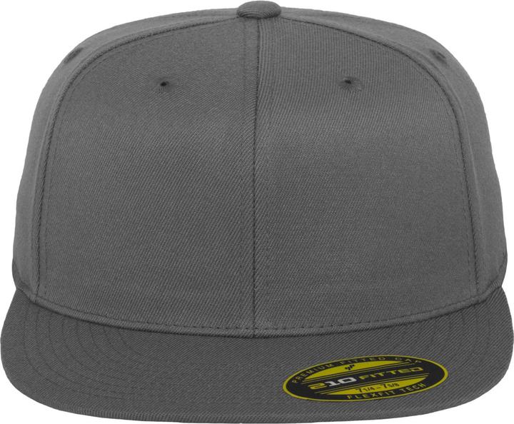 Actual product image Yupoong Flexfit Unisex Premium 210 Fitted Flat Peak Cap (S, M)