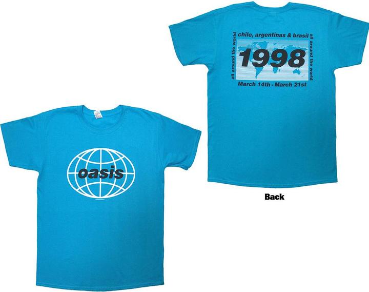 Actual product image Oasis 1998 World Tour - South America Back Print (S)