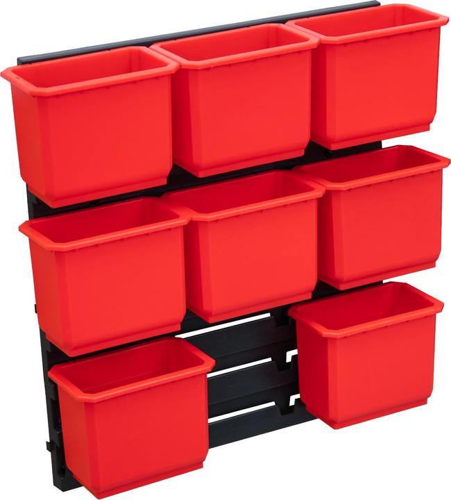Tool Brothers Set di contenitori RHINO Toolbrothers No. 2 Parete dell'officina 39 x 35 cm con 8 contenitori per