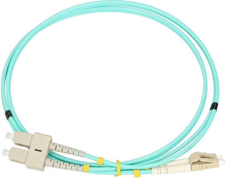 Extralink LC/UPC-SC/UPC | Câble de raccordement | Wielomodowy, OM3, duplex, 3mm, 2m (U/UTP, CAT7, 2 m)