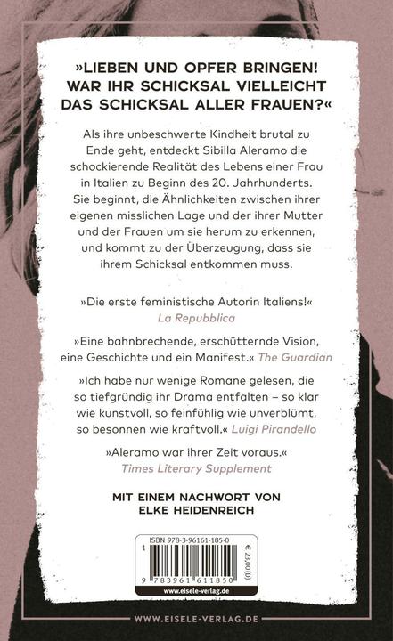 Produktbild Aleramo:Eine Frau (Deutsch, Sibilla Aleramo, Elke Heidenreich, 2024)