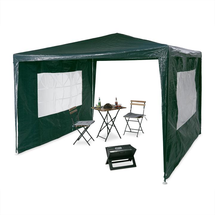 Relaxdays Pavillon (300 cm, 300 cm)