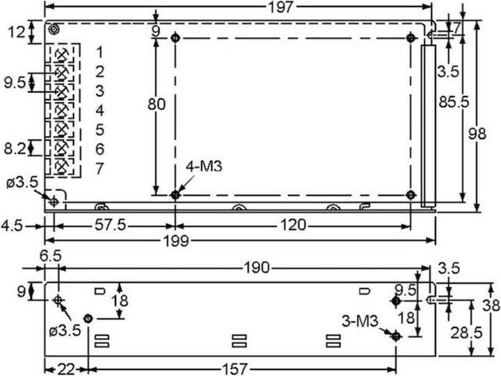 Actual product image MeanWell Mean Well RD-125A Schaltnetzteil 131 W