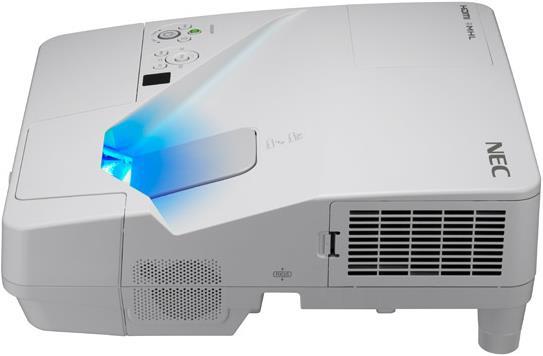 Image du produit NEC UM301X Projecteur LCD à focale ultra-courte XGA 3000ANSILumen avec support mural (XGA, 3000 lm, 0.36:1)