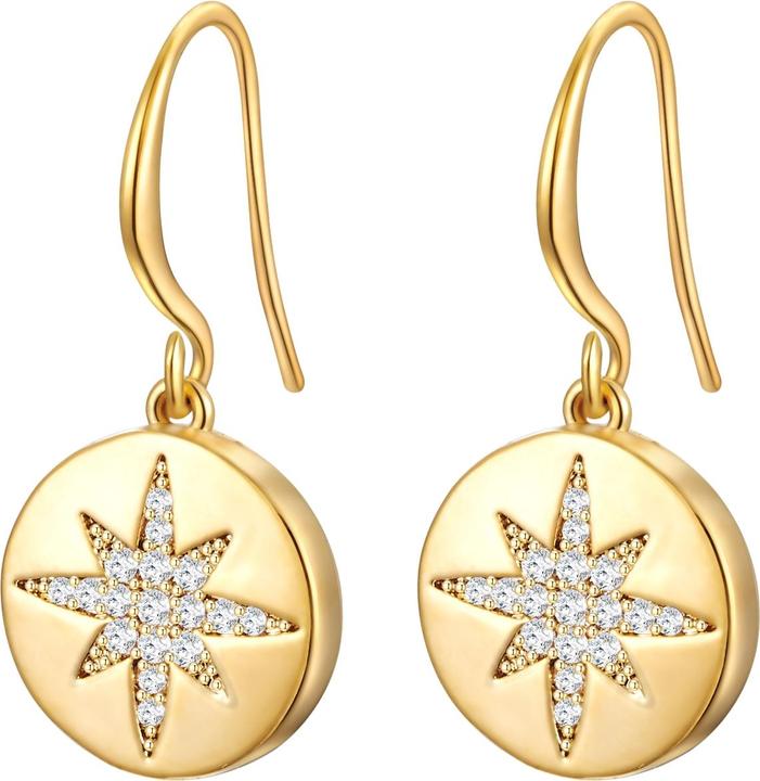Produktbild Lulu & Jane Damen Ohrringe Stern Metall - 35616 (Metall-Legierung)