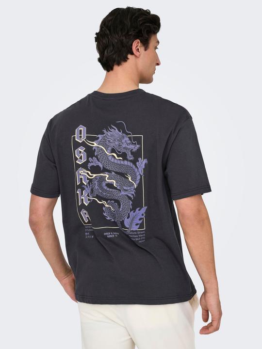 Produktbild Only & Sons Onskeane Rlx Ss Print Tee Noos (M)