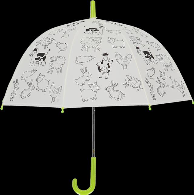 Image du produit Esschert Design Parapluie à colorier "Animaux de la ferme