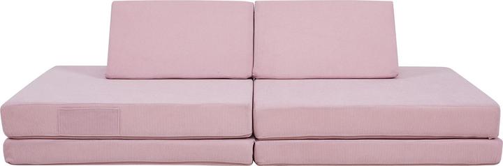 Produktbild En.Casa Spielsofa Norhulta 5-tlg. 150x66x46 cm Cord Rosa (Kindersofa)