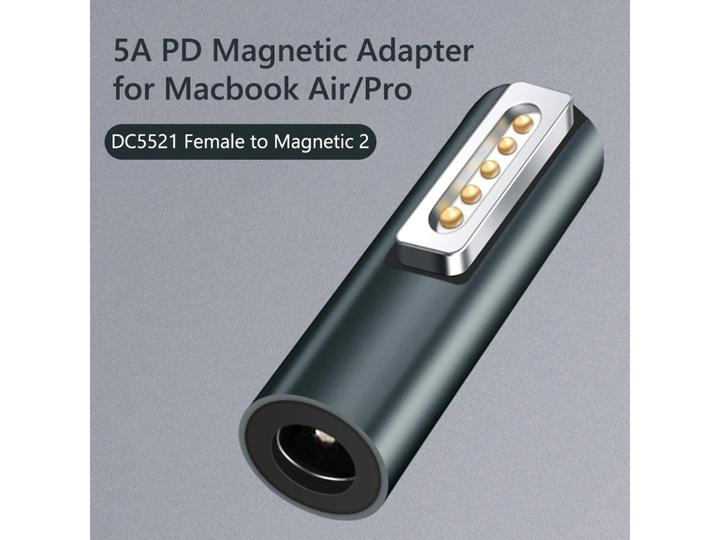 Produktbild PowerGuard DC Barrel zu MagSafe 2 Adapter 90 Grad für MacBook Pro, Air (85 W)