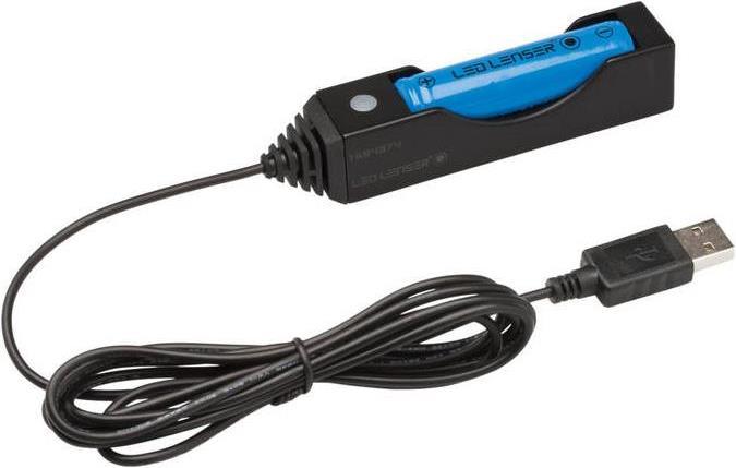 Ledlenser Station de recharge de la batterie 18650 pour P7R - MT10 (1 pcs, 18650, Piles rechargeables + chargeur)
