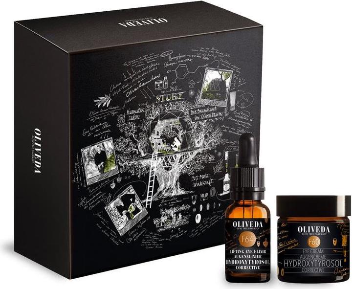 Produktbild Oliveda EYES on YOU Set Hydroxytyrosol Corrective Augen Elixier F64 & Eye Cream F60 (Crème, Serum, 45 ml)