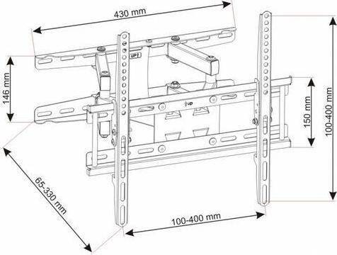 Produktbild ART UX150 (Wand, 60", 45 kg)