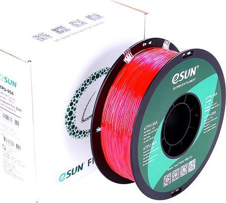 Actual product image eSUN eTPU-95A 1.75mm Tr. Pink 1kg 3D Filament (TPU, 1.75 mm, 1000 g, Pink)