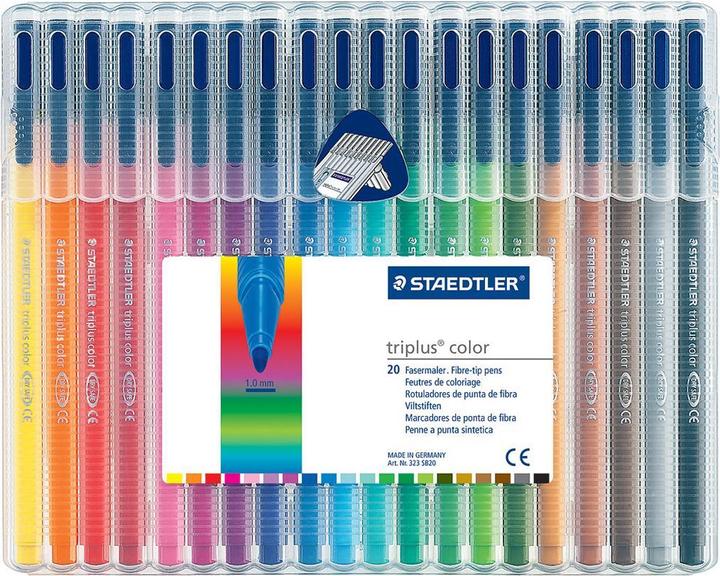 Staedtler Fasermaler tripluscolor 323 (Mehrfarbig, 20 x)