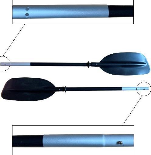 Immagine prodotto Pure Pure4fun Kayak pagaia in alluminio 220 cm (220 cm, 2 pezzi)