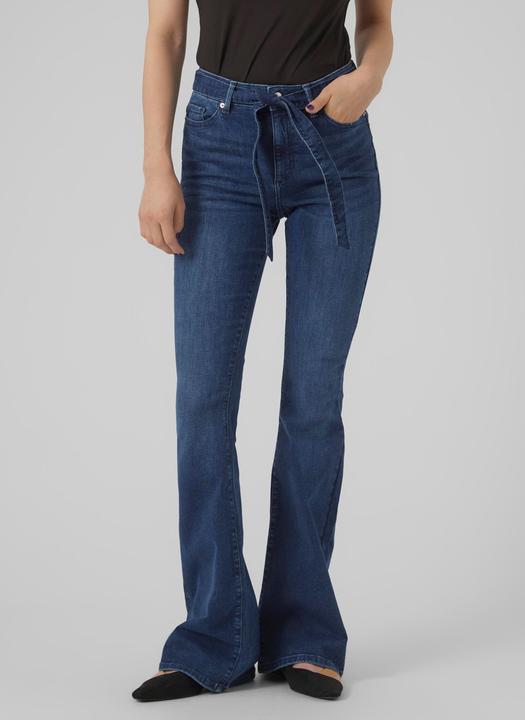 Actual product image Vero Moda VMSIGA Flared Belt High Waist Jeans (W25/L32)