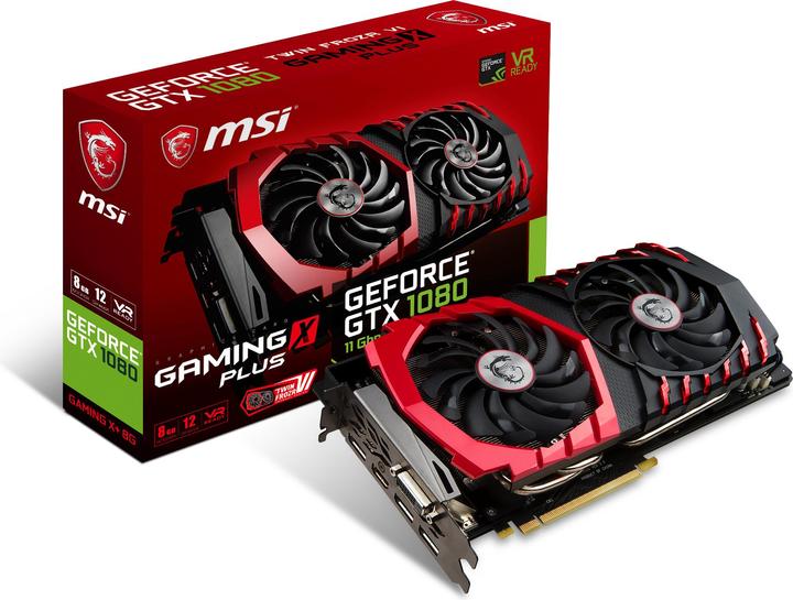 Actual product image MSI GeForce GTX 1080 GAMING X+ 8G (8 GB)