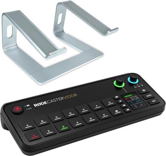 RØDE Rodecaster Video Produktions-Konsole mit Laptopständer SV