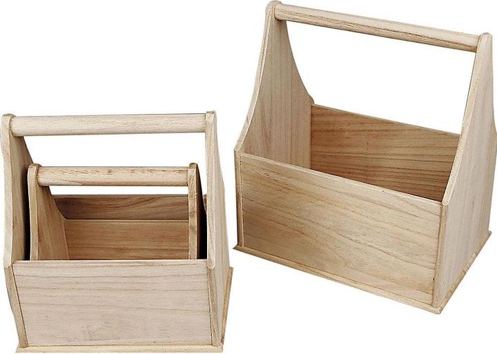 Produktbild Creativ Company Holzartikel Flaschenträger 3 Stück
