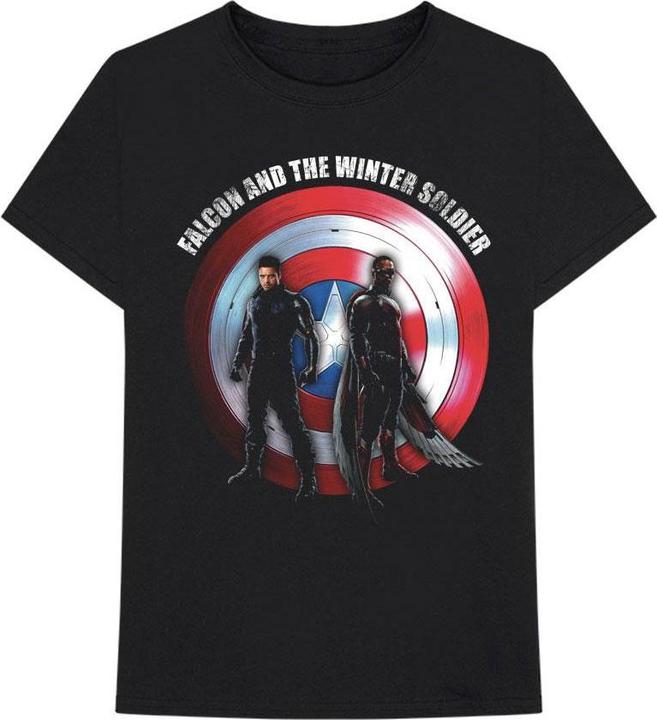 Marvel Unisex Adult Shield Cotton Logo T-Shirt (M)